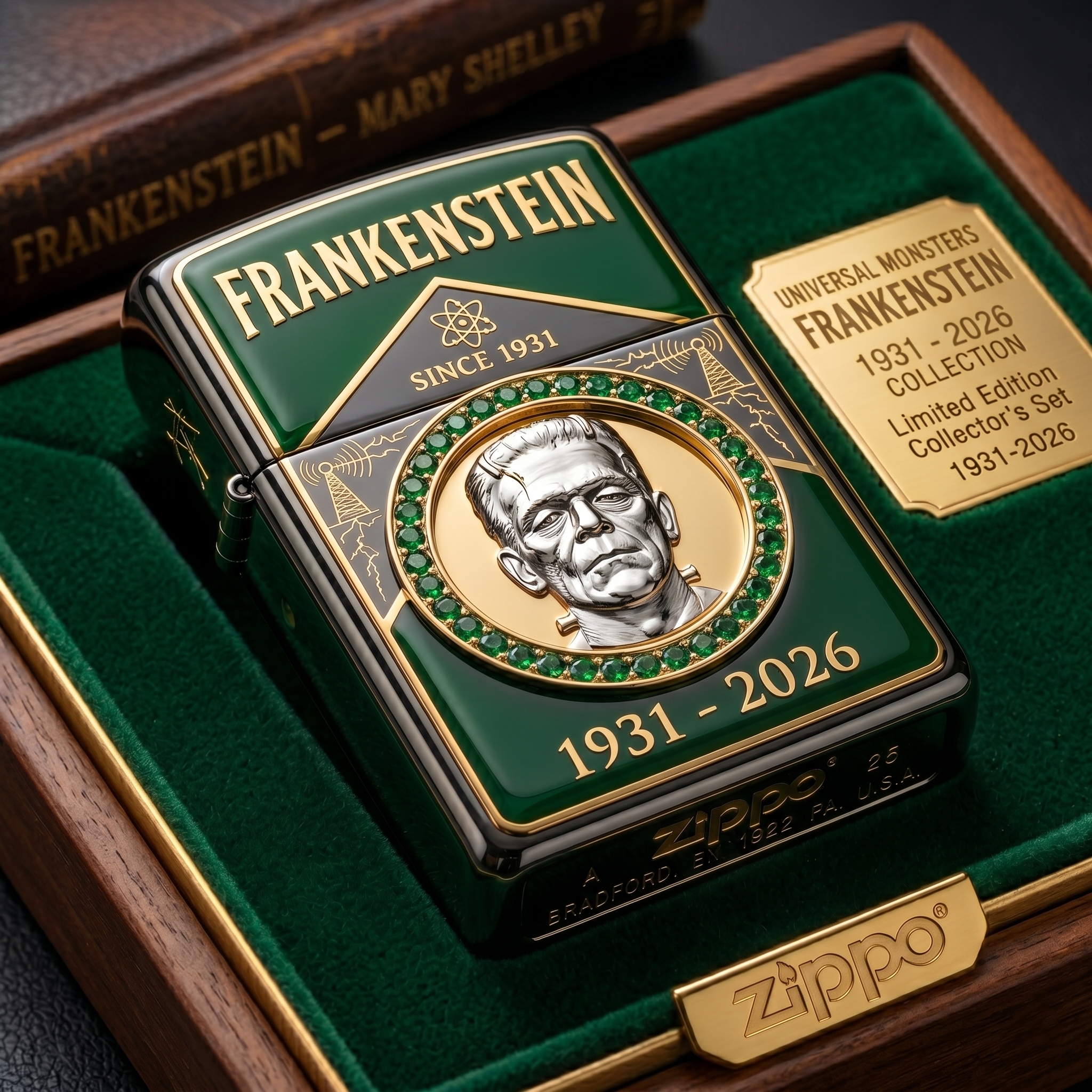 Frankenstein 95th Anniversary 1931–2026 – Universal Monsters Collector Zippo