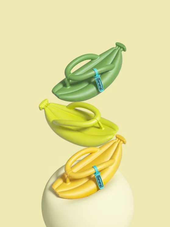 BANANA SHAPE ANTISKID FLIP-FLOPS