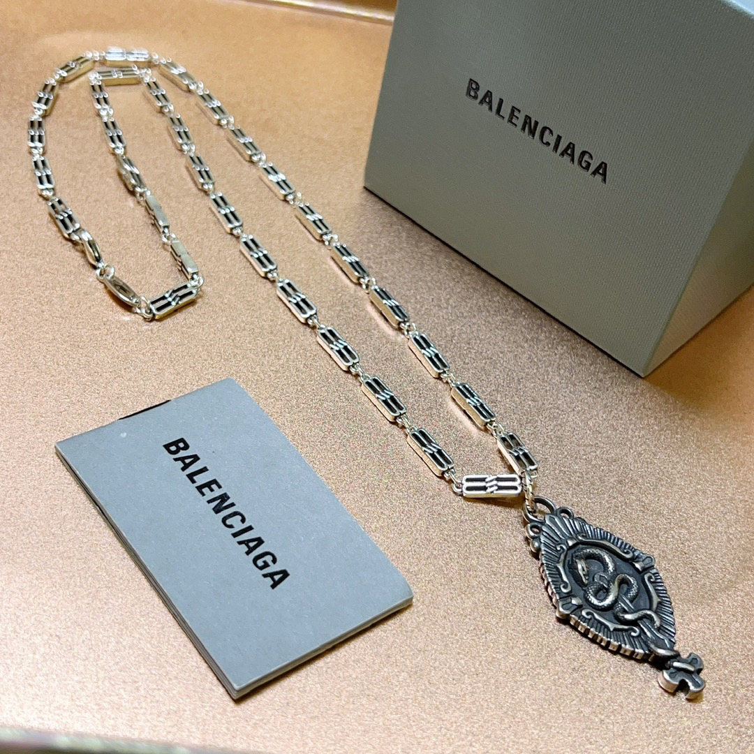 Balenciaga Snake Brand Vintage Chain Necklace