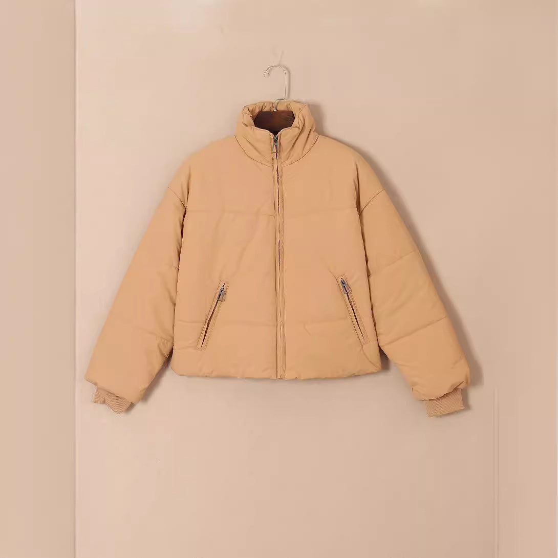 Lapel Warm Long Sleeve Coat for Women