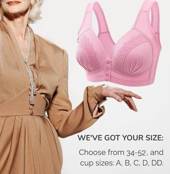 🔥BUY 1 GET 2 FREE(Please add 3 pcs to cart)🔥2023 Front Button Breathable Skin-Friendly Cotton Bra