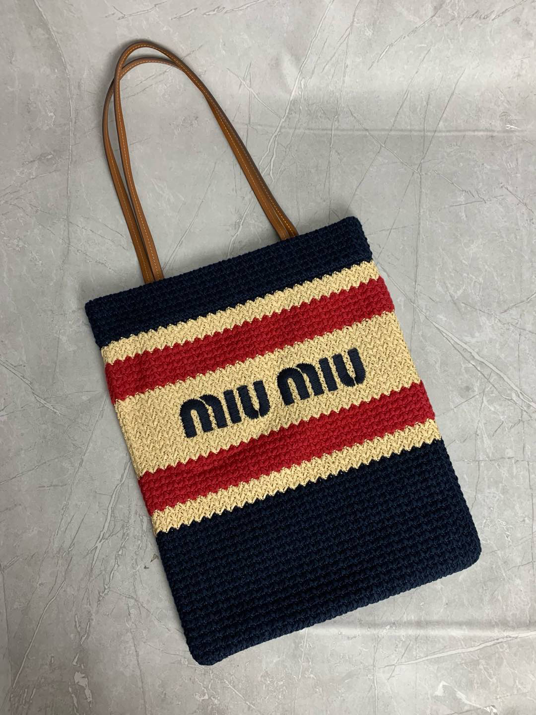 Miu Miu vertical embroidered handbag 5BG248