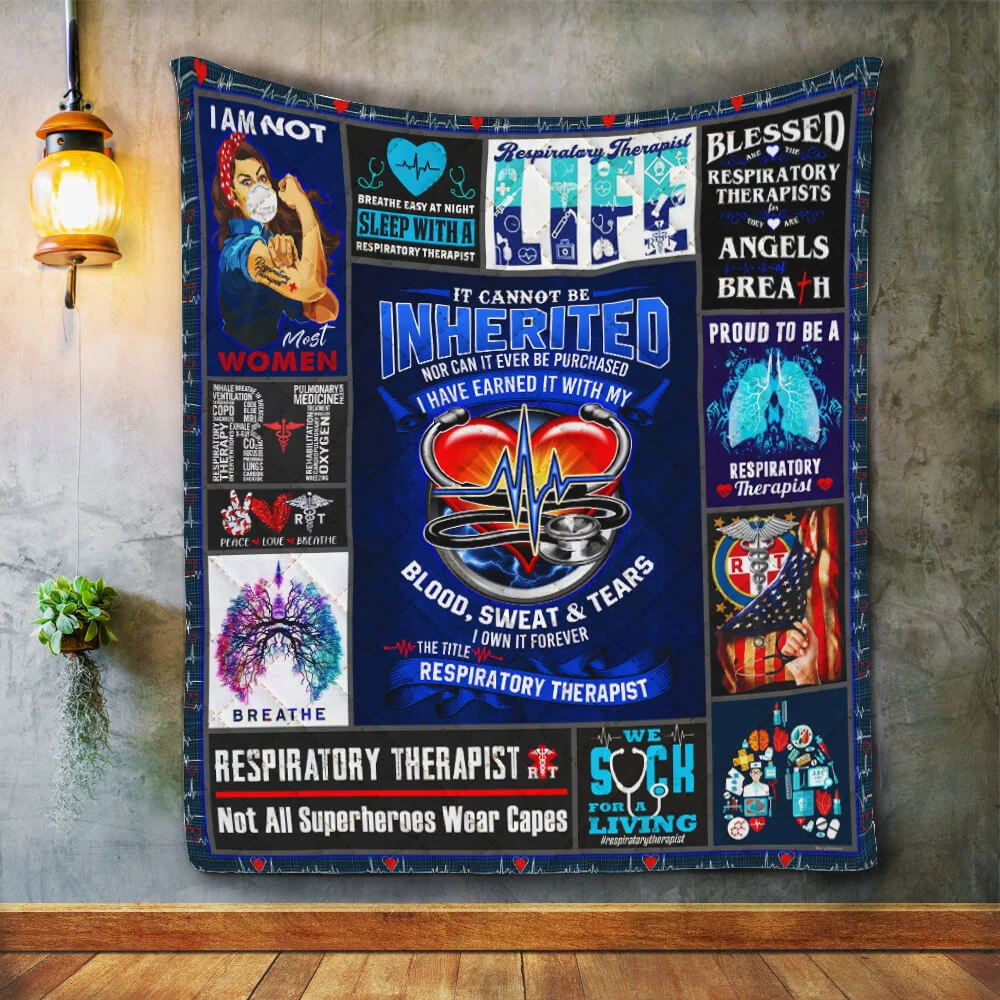 Respiratory Therapist Quilt Blanket