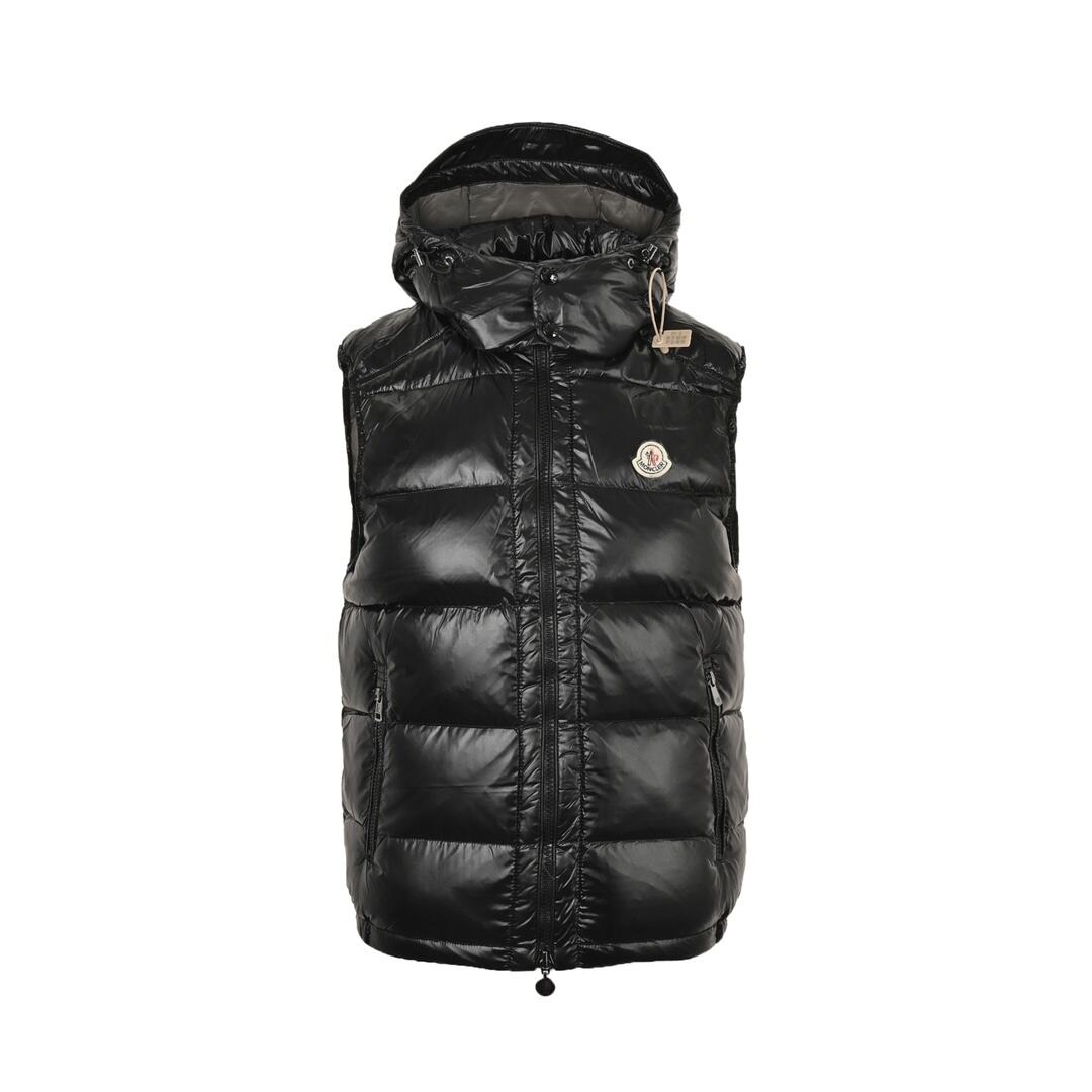 Moncler Classic Stand Collar Hooded Down Vest