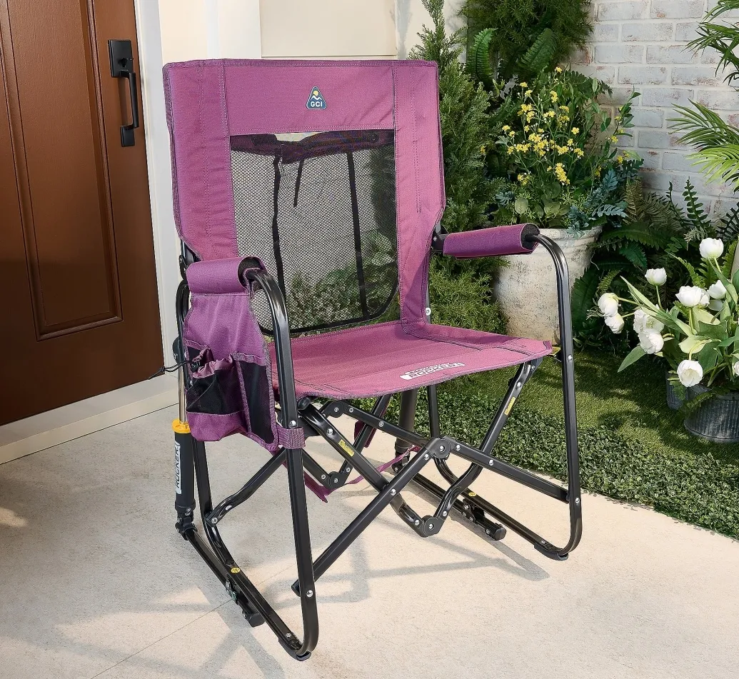 Soon to be sold out💝clearance-Buy 2 get 2 free,Buy 3 get 3 free💥GCI Outdoor Pack Away Portable Rocking Chair✅350-lb Weight Capacity