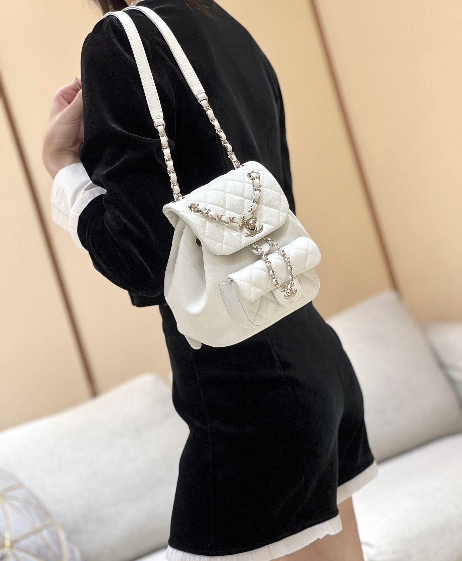 Chanel 24S duma small backpack AS2908