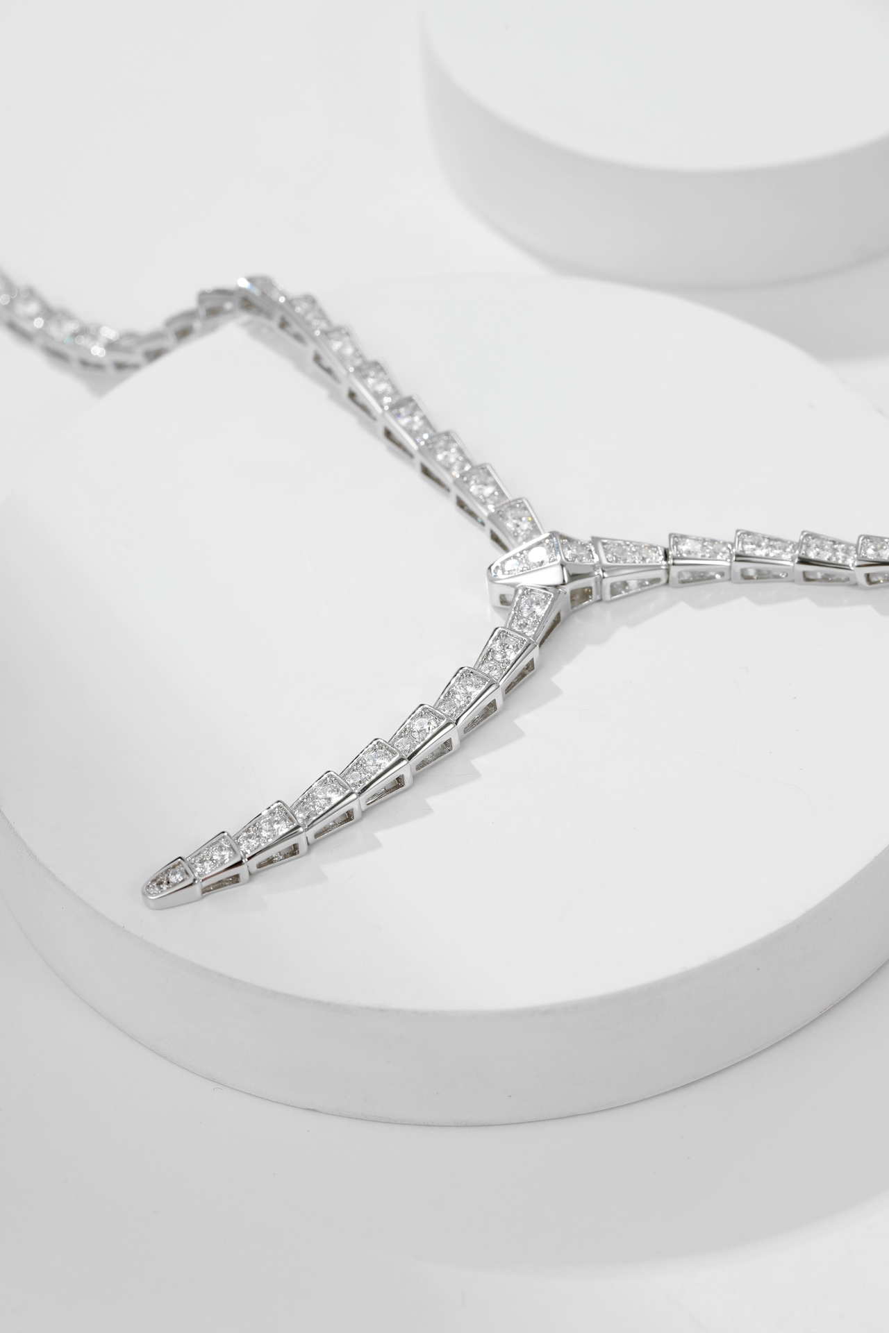 Bulgari diamond snake necklace