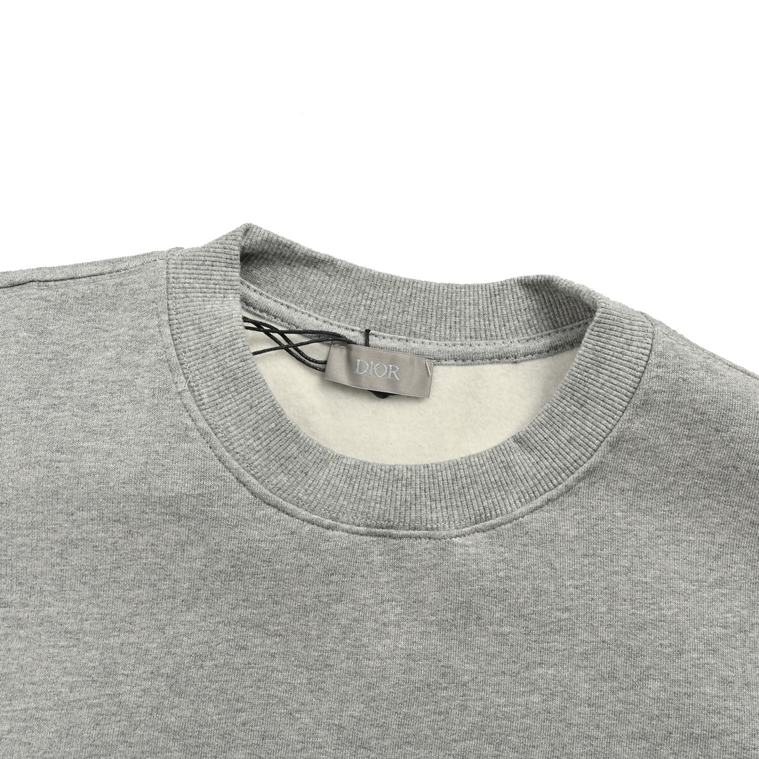 Dior 24Fw signature embroidered crewneck sweatshirt