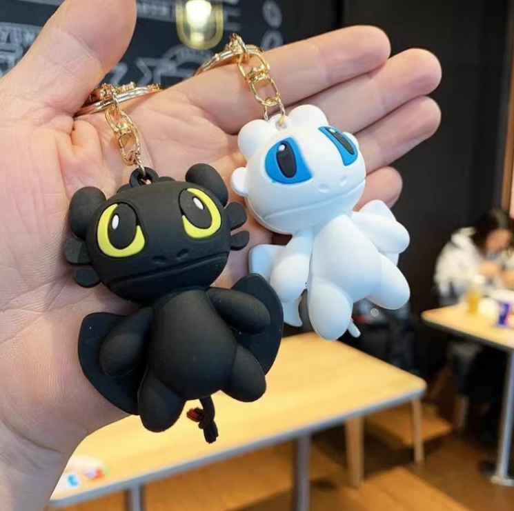 Night Fury and Lightning Fury keychain