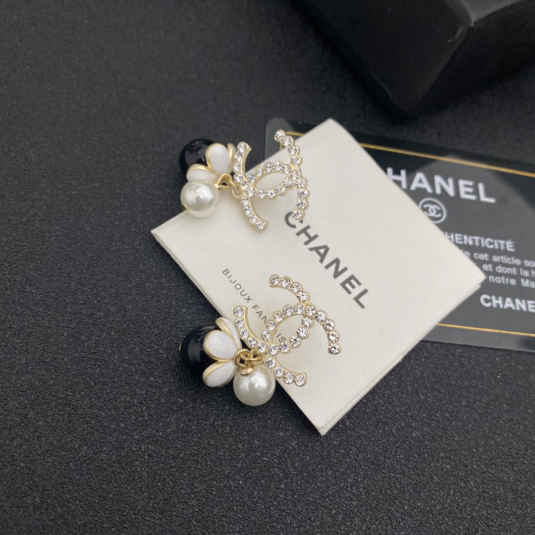 Chanel Camellia Earrings