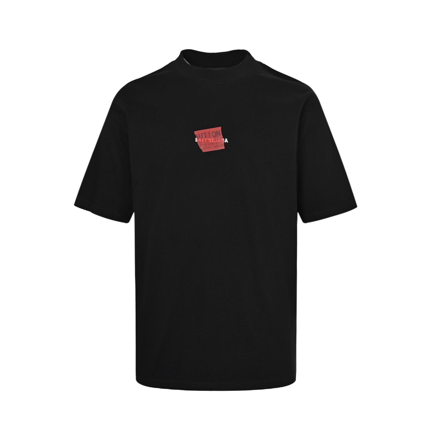 Balenciaga 25ss tape embroidered short sleeve