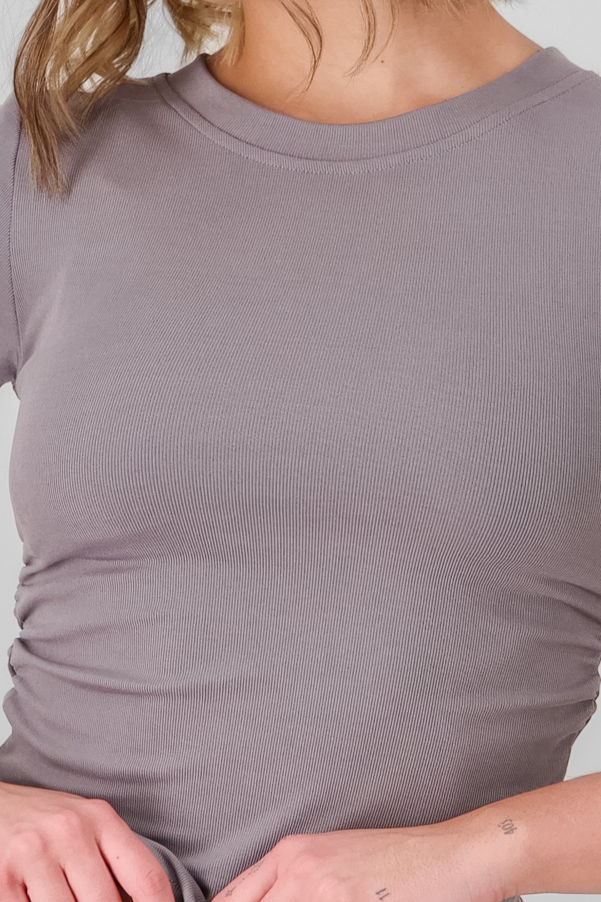 Ribbed T Shirt