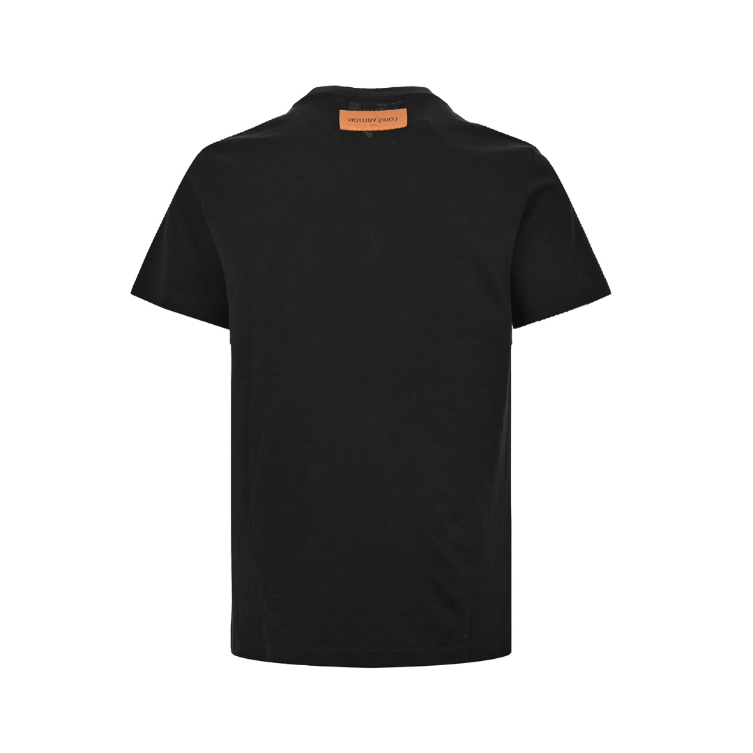 Louis Vuitton 24ss rhinestone lettering logo short sleeve