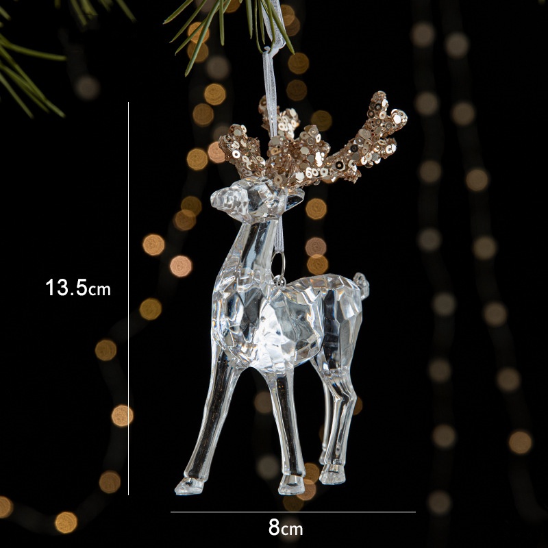 🎅2024 Christmas Promos🔥Christmas decorations sequins acrylic transparent pendant