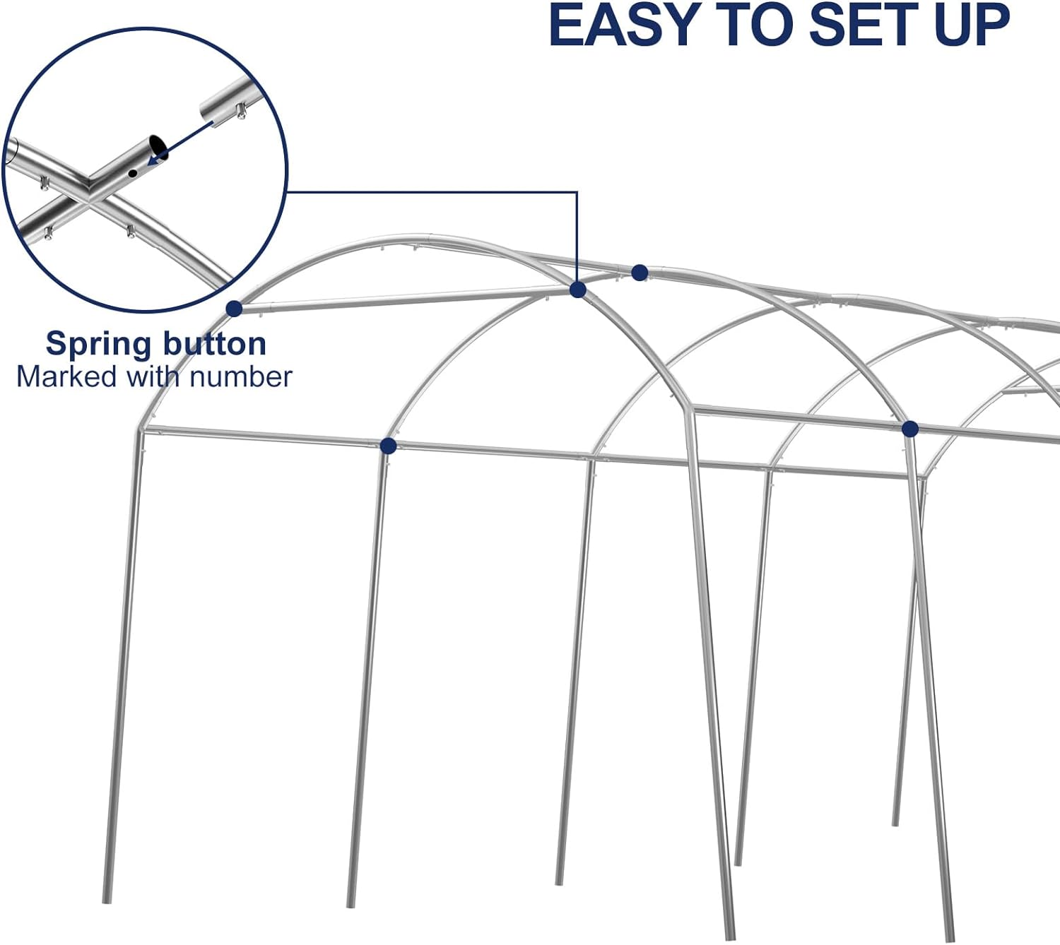 10x20ft Carport,Heavy Duty Car Canopy