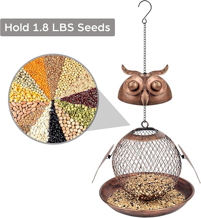 🔥HOT SALE 50% OFF🔥Heavy Duty Copper Metal Mesh Wild Finch Bird Feeder🐦