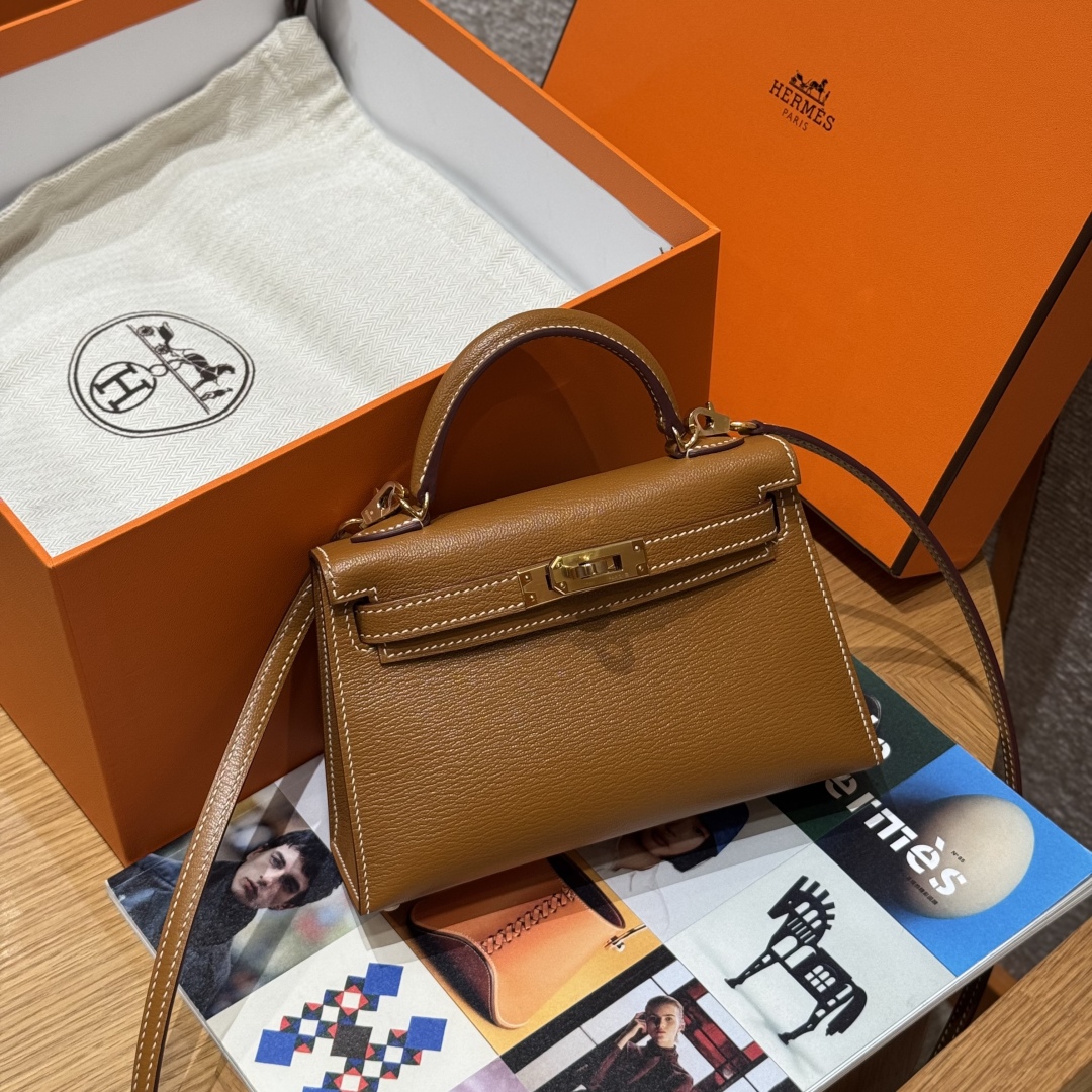 Hermès Kelly Mini 2 37Gold Handbag (Handmade to Order)