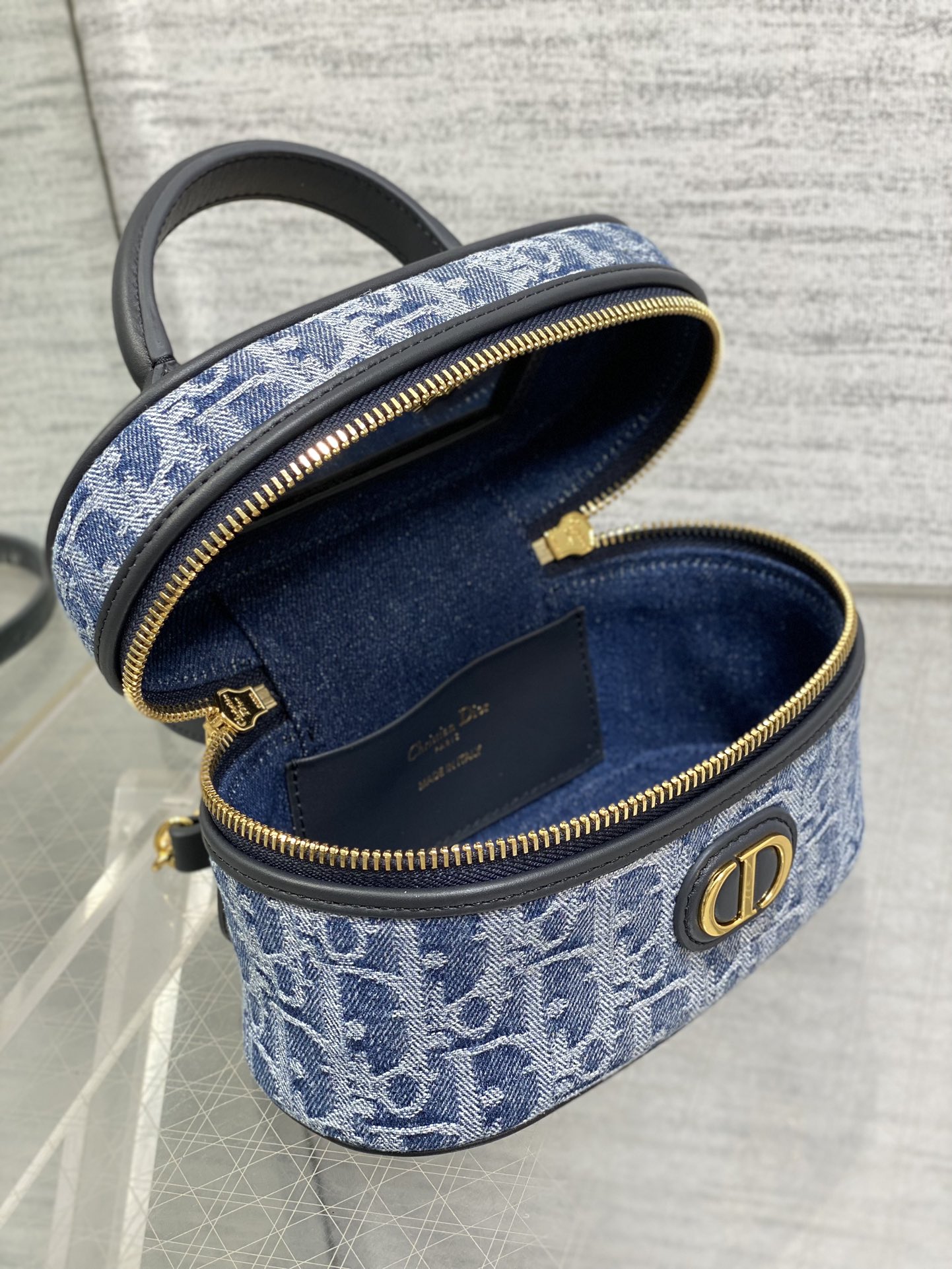 Dior 30 Montaigne vanity denim collection mini