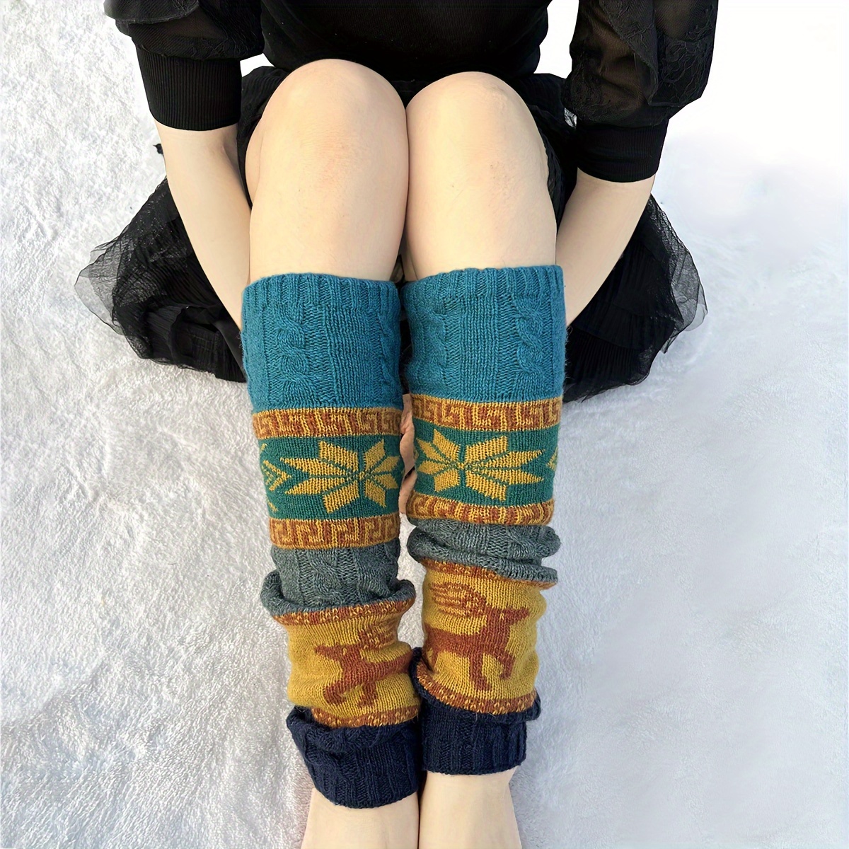 🎄CHRISTMAS ON SALE🎄Bohemian Knit Wool Leg Warmers