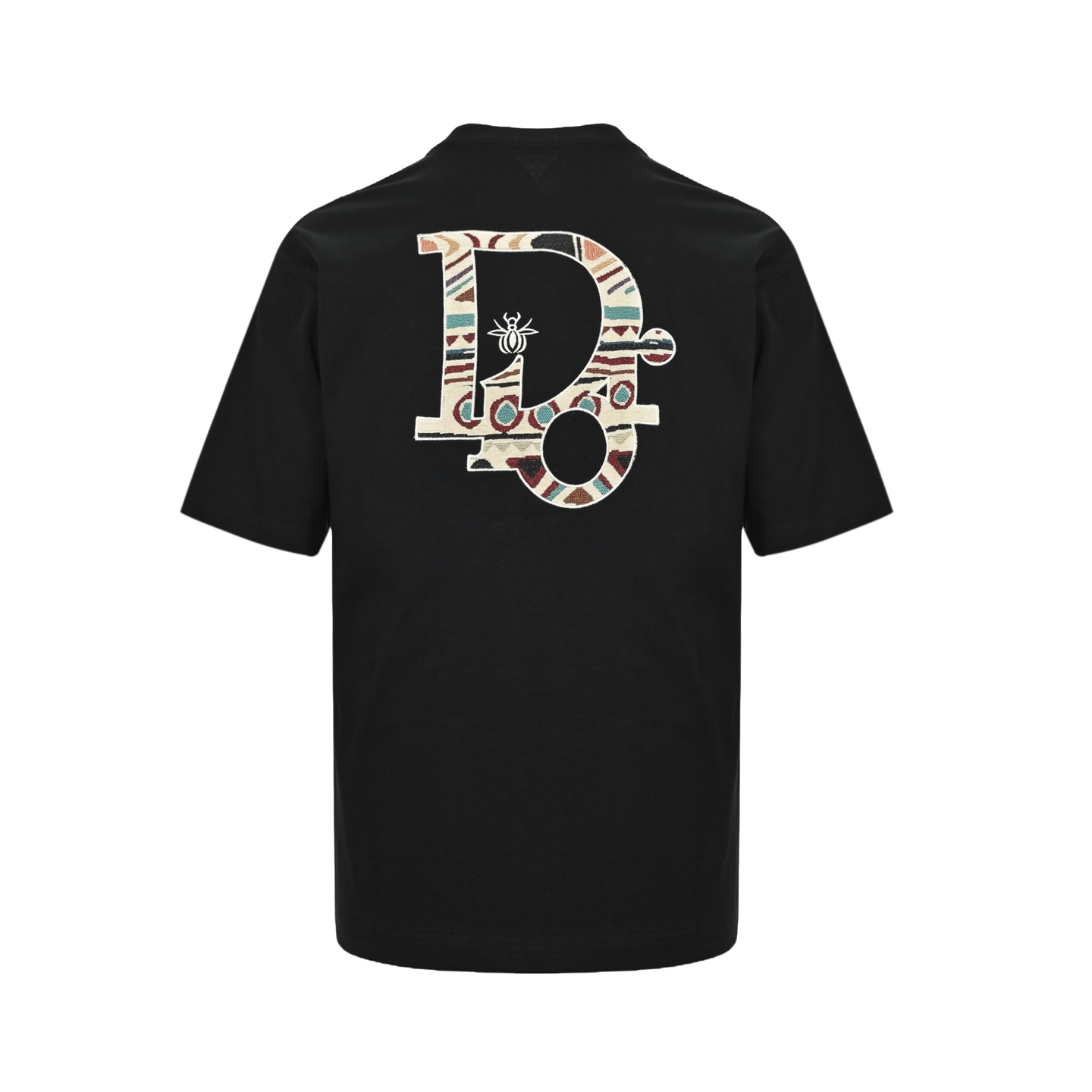 Dior 25ss flower embroidered letter short sleeve