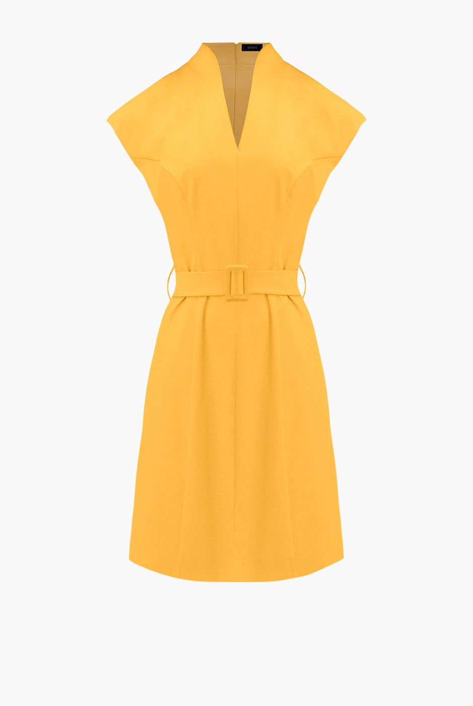 Vestido corto de manga caida