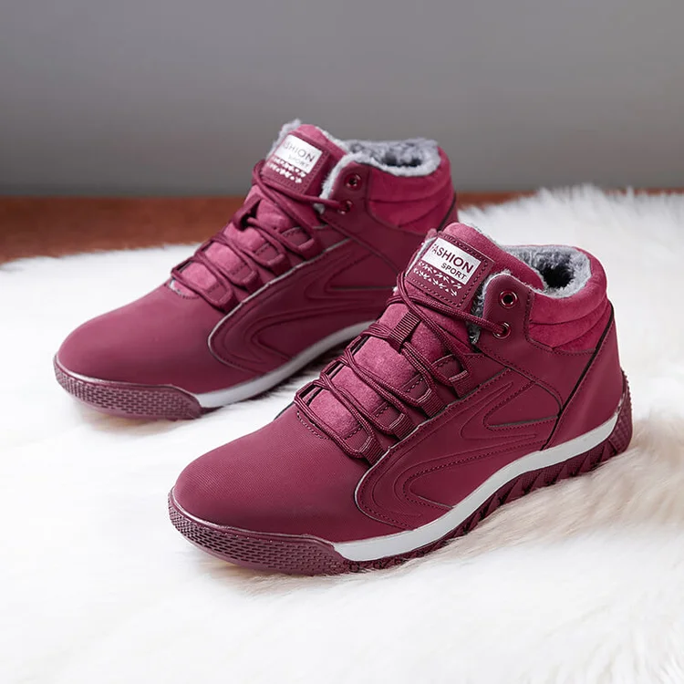 Couple's Non-Slip Plush Sneakers