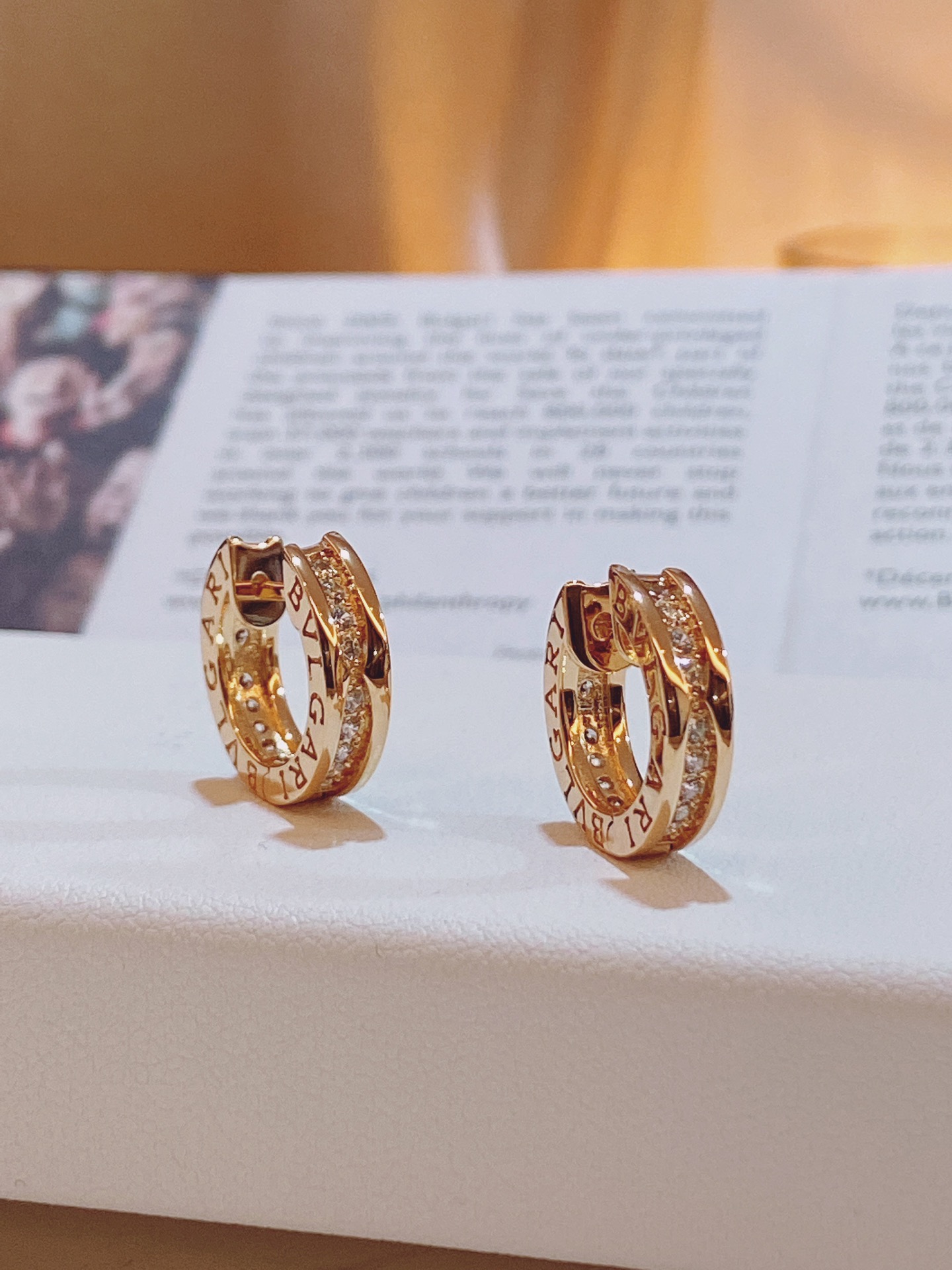 Bulgari B.zero1 series earrings