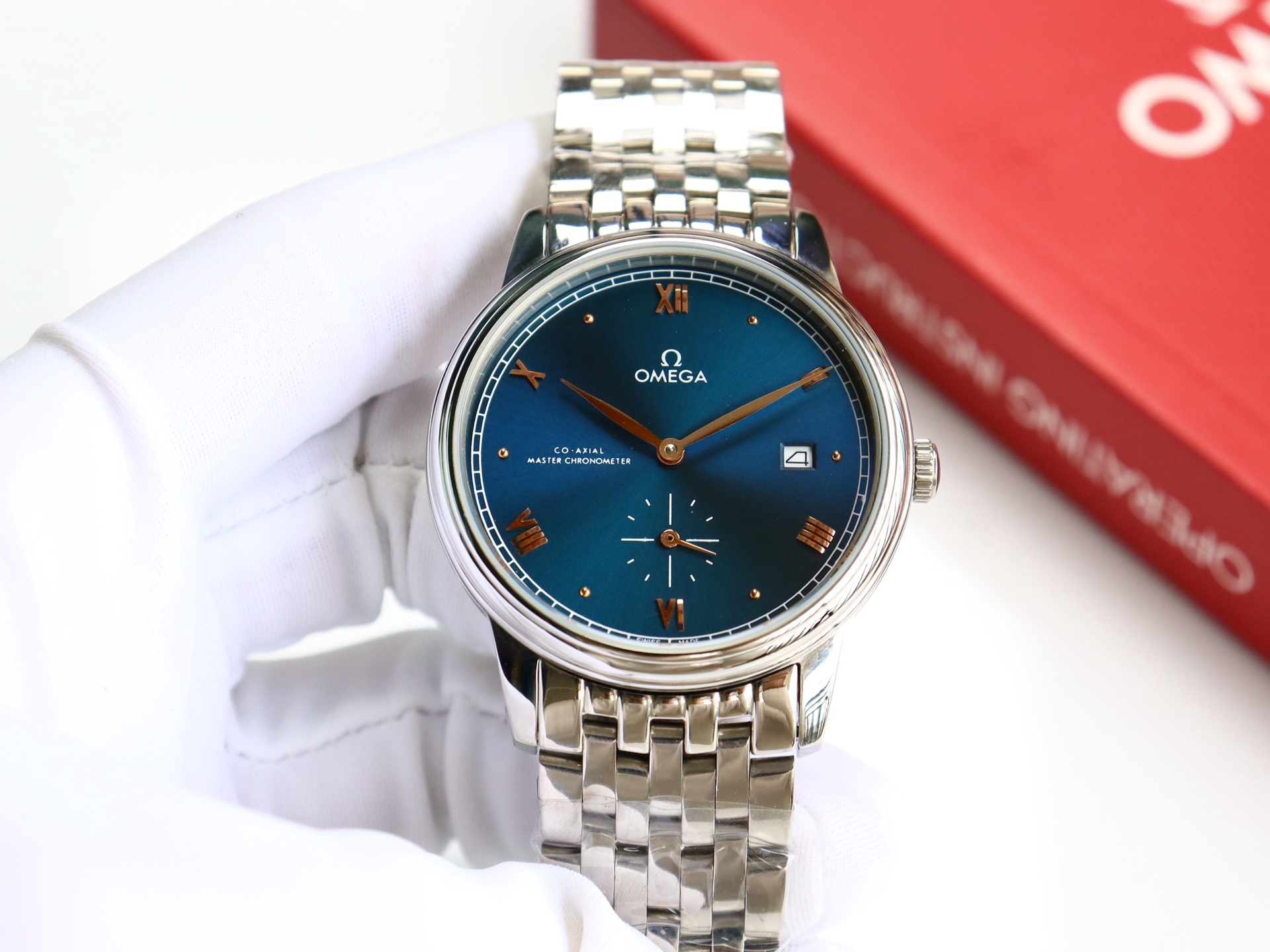 Omega De Ville series two-hand semi-mechanical men's watch