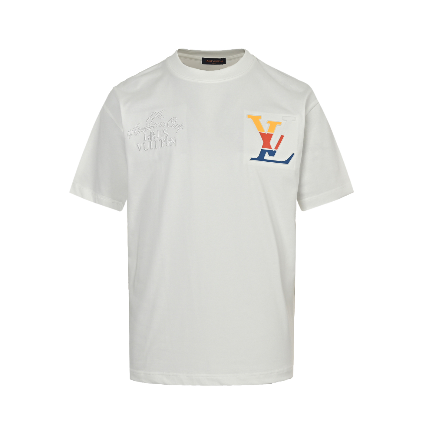 Louis Vuitton 24ss America's Cup co-branded embossed embroidered short sleeves
