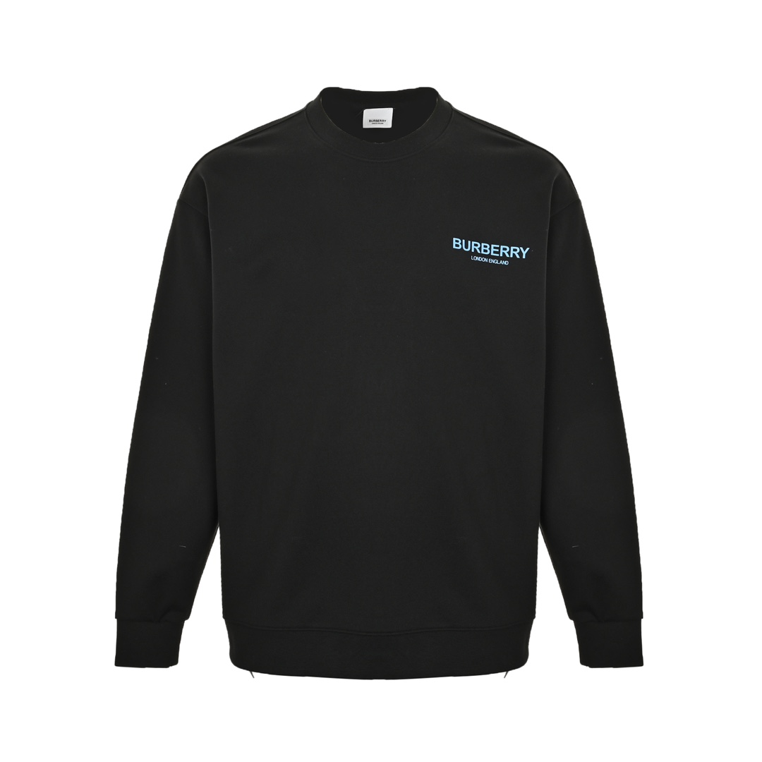 Burberry 24Fw blue bear print crew neck sweatshirt