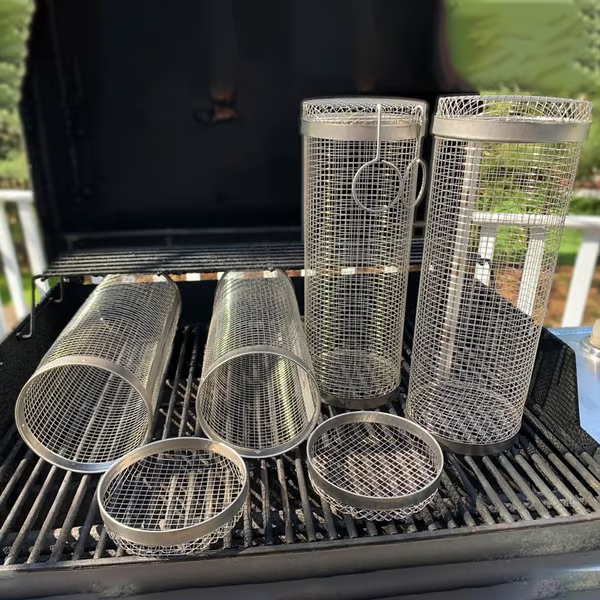 Rotating drum grill🔥 (a must-have for parties)
