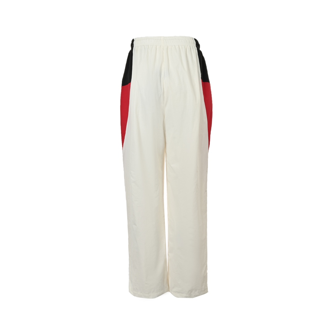 Balenciaga 24Fw white and red stitching sports trousers