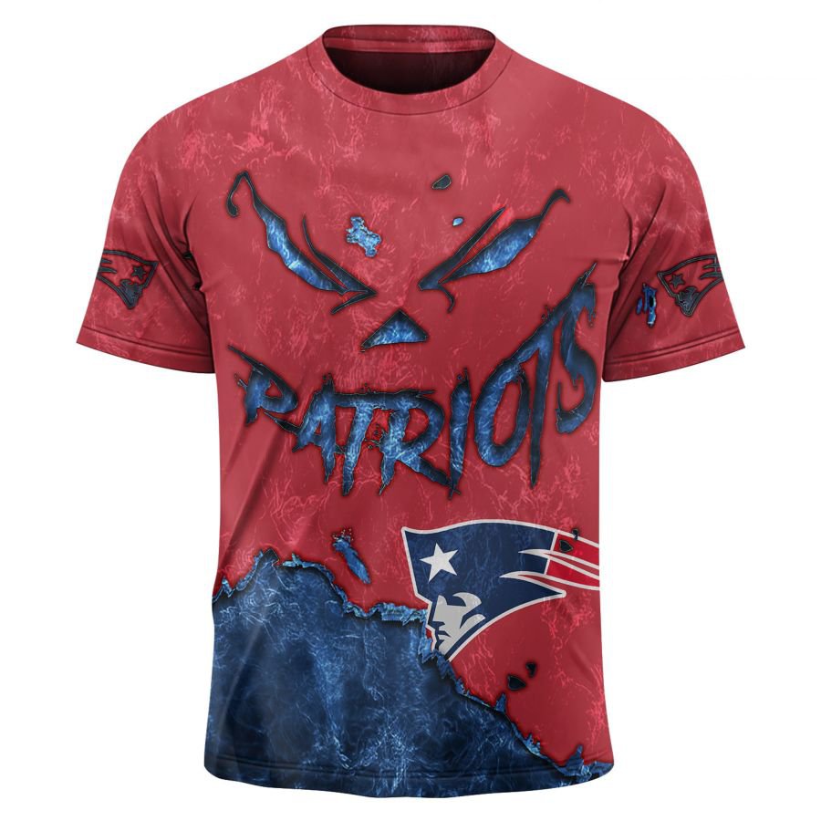 NEW ENGLAND PATRIOTS 3D HOODIE HALLOWEEN001