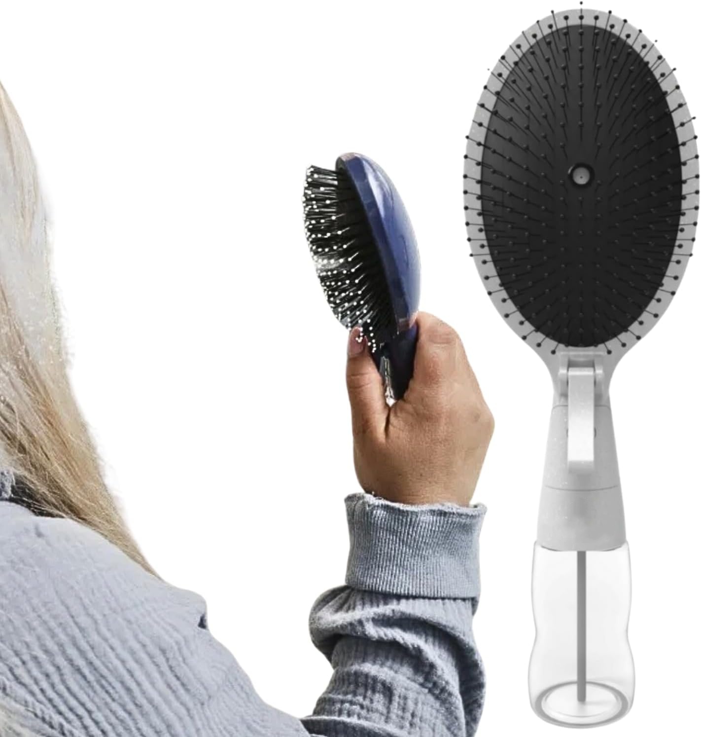 🔥ON SALE 59% OFF🔥All in One Brush - 2 in 1 - Detangling Brush - No More Hair Hassle