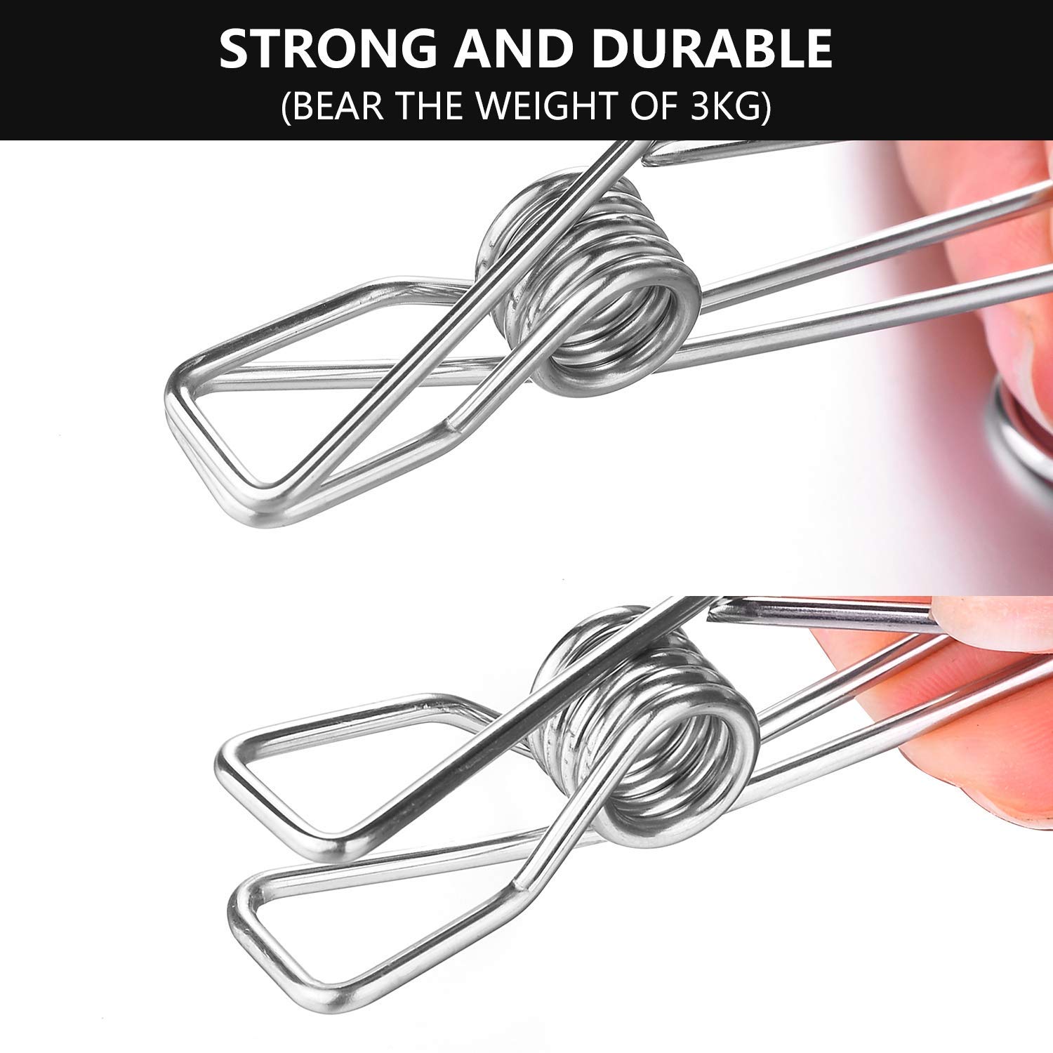 💥50% OFF--Last Day Sale--(SET OF 5PCS)Stainless Steel Metal Long Tail Clip With Hooks