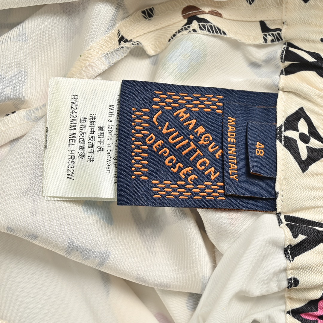 Louis Vuitton Monogram printed silk shorts