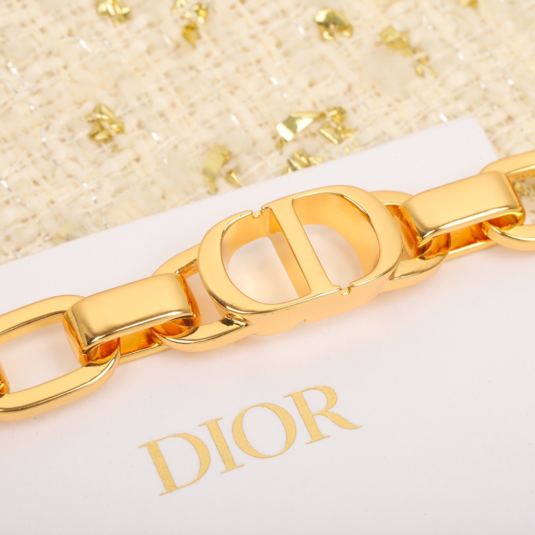 Dior CD thick chain bracelet