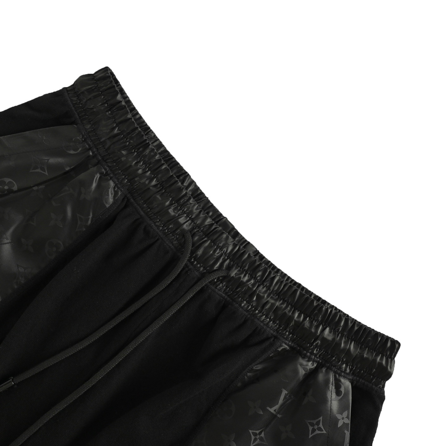 Louis Vuitton 25Fw knitted jacquard and nylon inset drawstring shorts