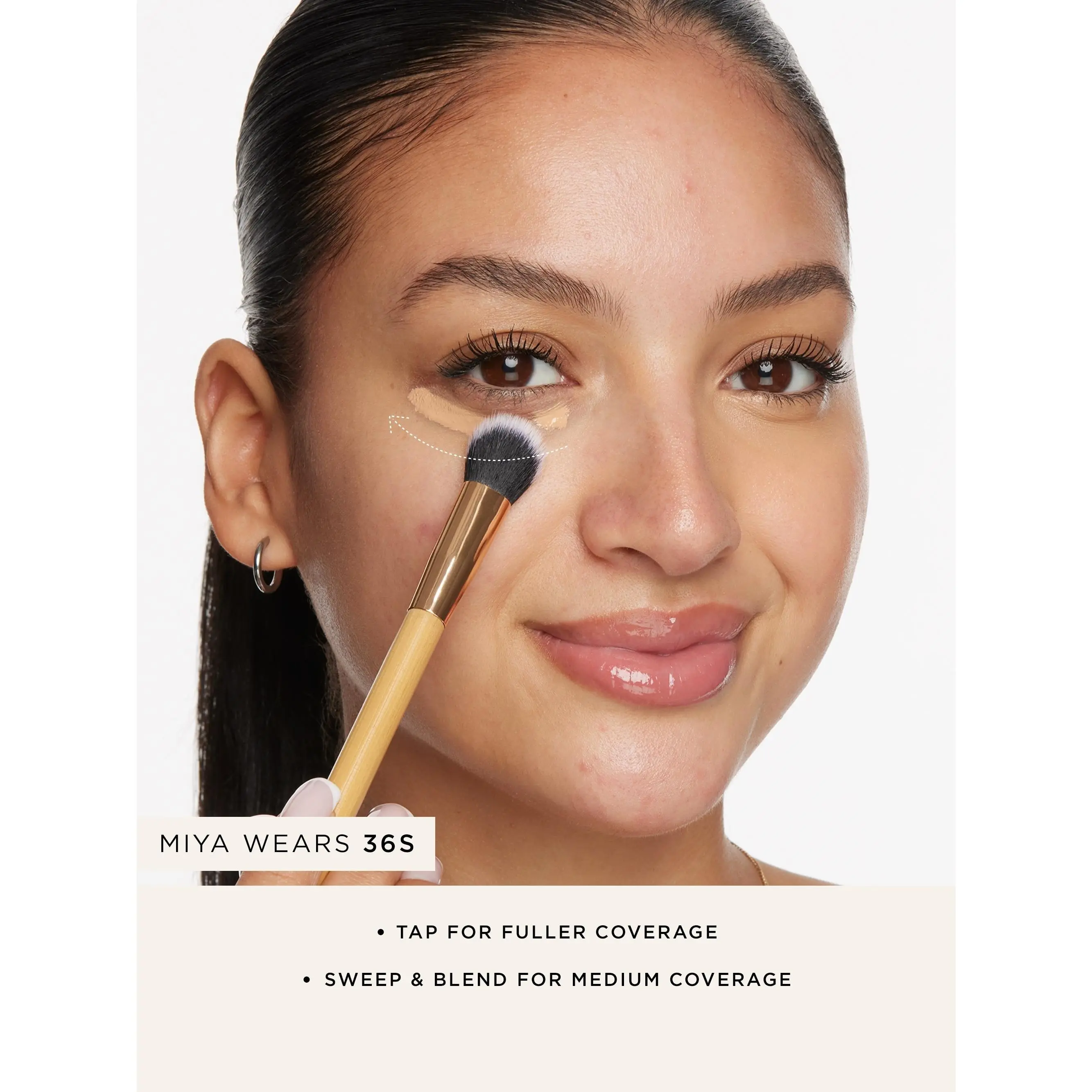 Angled Concealer Paw Brush | Seamless Flawless Application