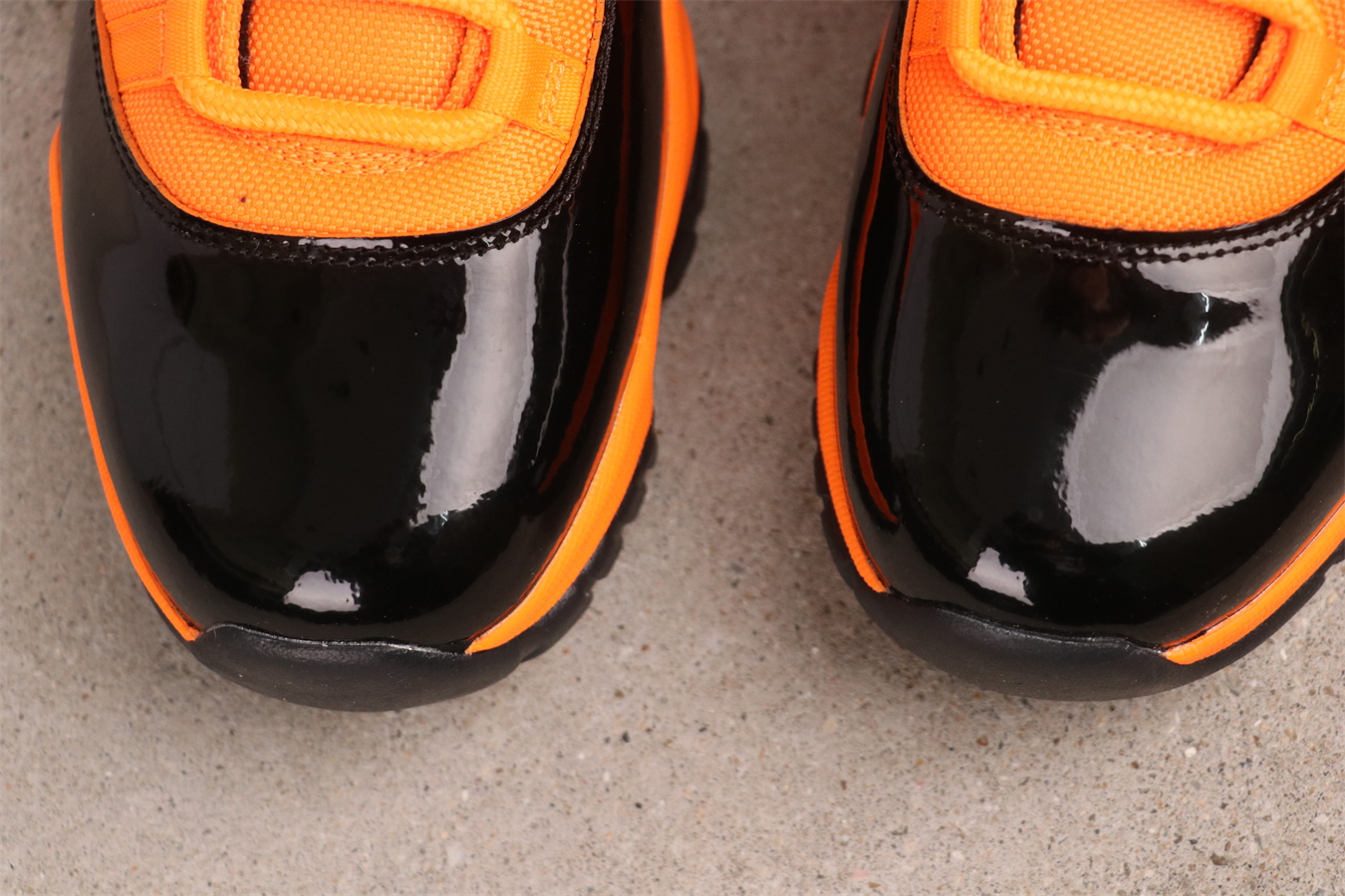 Air Jordan 11 Retro basketball shoes black orange yellow CT8012-800