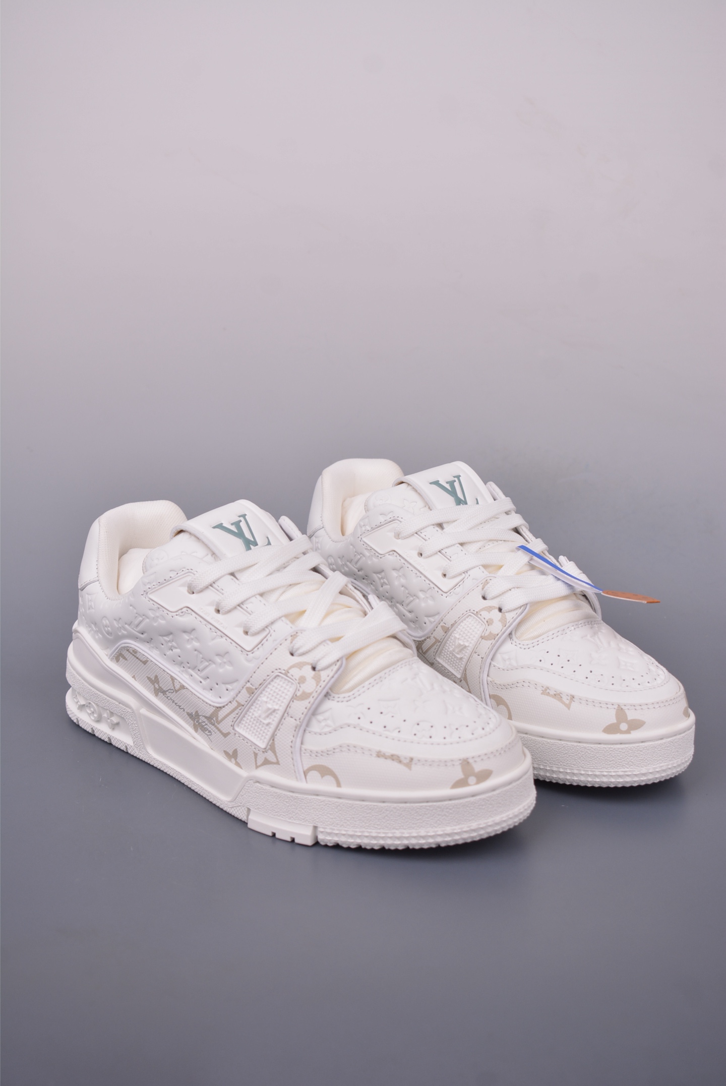 Louis Vuitton Trainer Sneaker Low White 3D Print