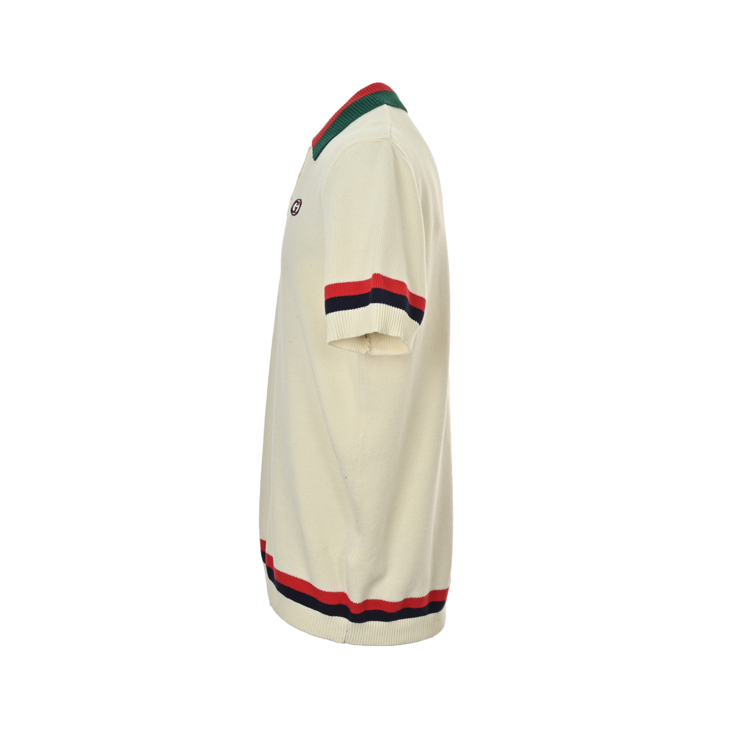Gucci Double G embroidered polo knit short sleeves