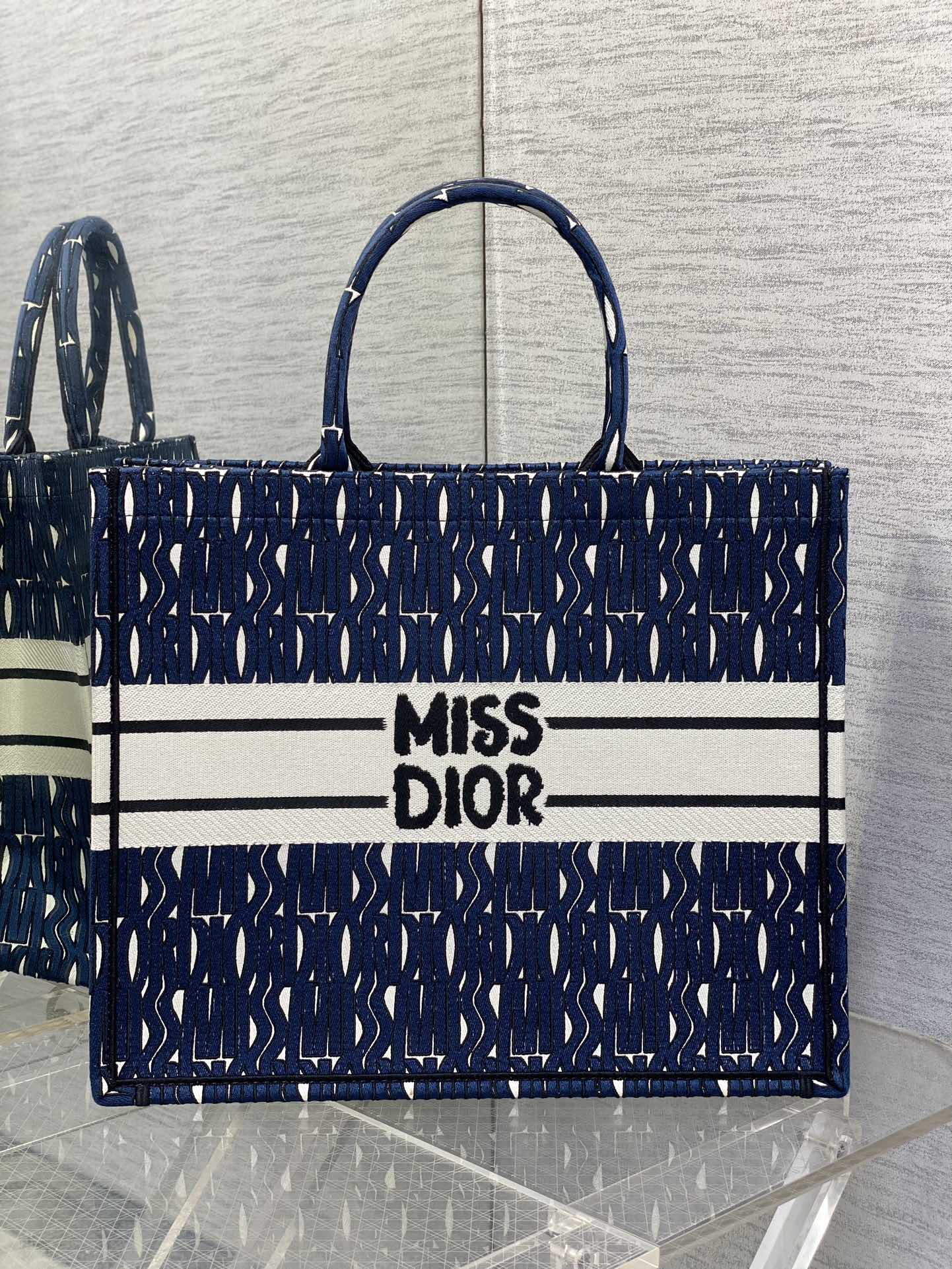 Dior Miss Embroidered Tote Shopping Bag