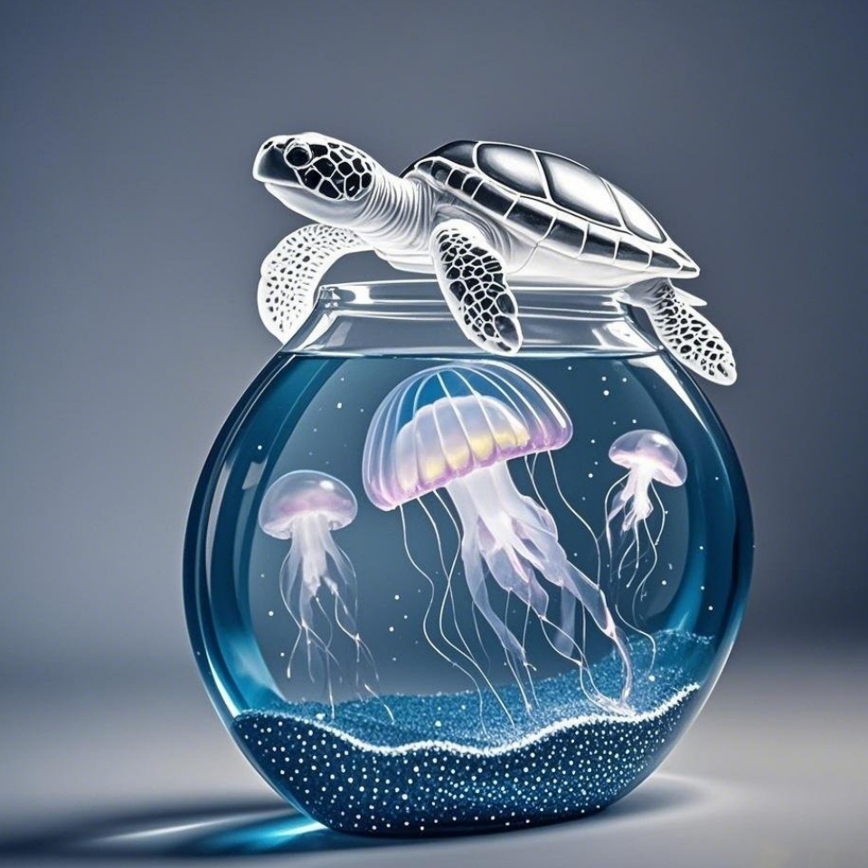 🐬Enchanting Ocean - themed Aquarium Decor: Miniature Worlds to Bring the Ocean Home!