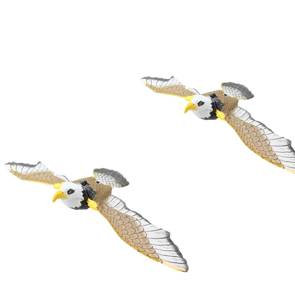Waggfluence Bird Simulation Interactive Hanging Parrot/Eagle Flying Toy for Cats