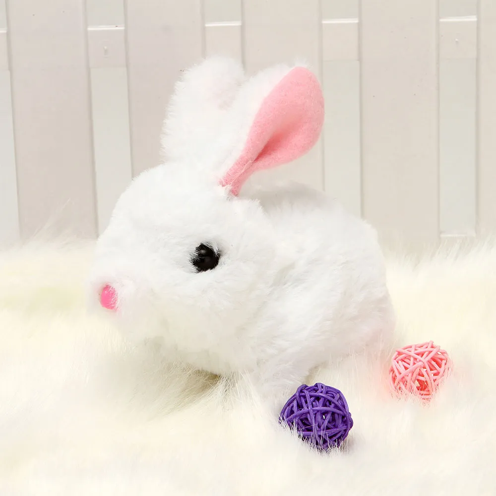 Educational Interactive Toys Bunnies Can Walk and Squeaky Easter Gift