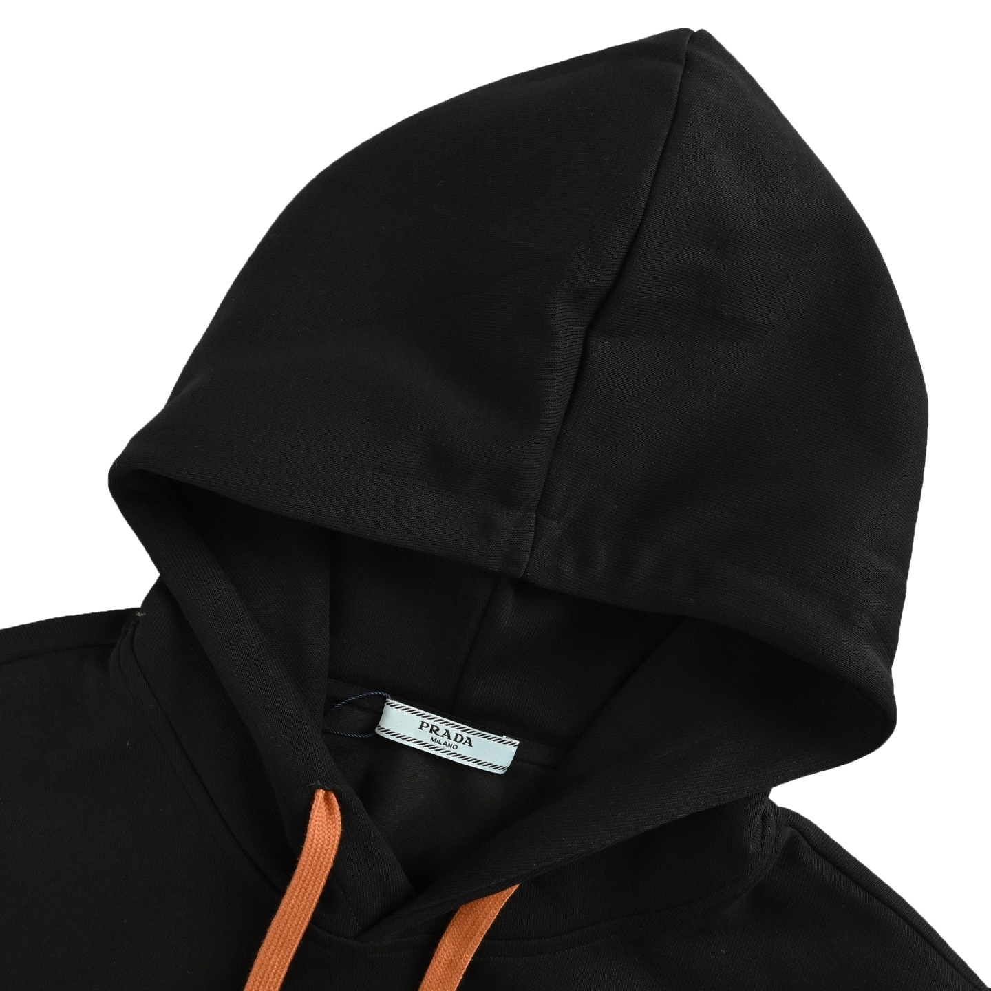 Prada 25Fw triangle logo zipper faux pocket hoodie