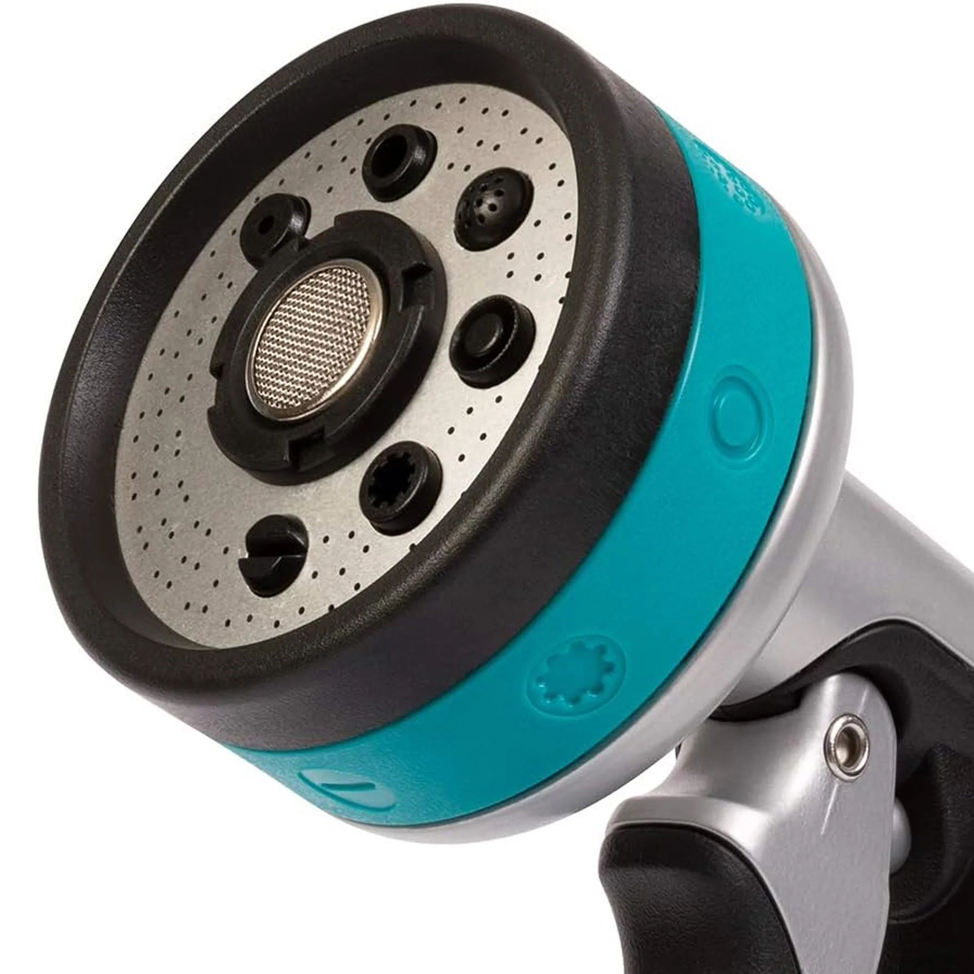Gilmour Swivel Connect Watering Nozzel, Front Trigger, Black-Aqua