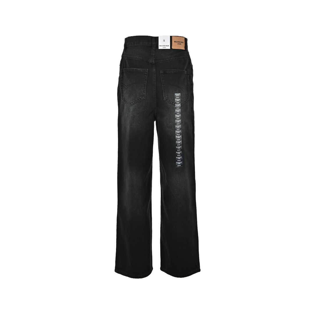 Balenciaga Size Logo Denim Pants