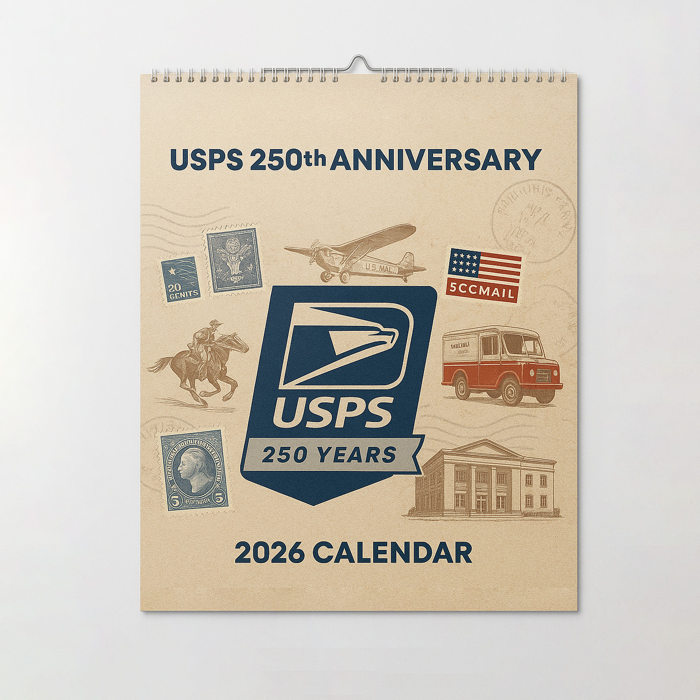 USPS 250th Anniversary 2026 Calendar